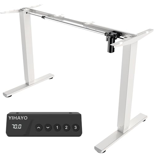 Amazon | YIHAYO 昇降デスク 高さ70-115cm 脚のみ 電動 スタンディング